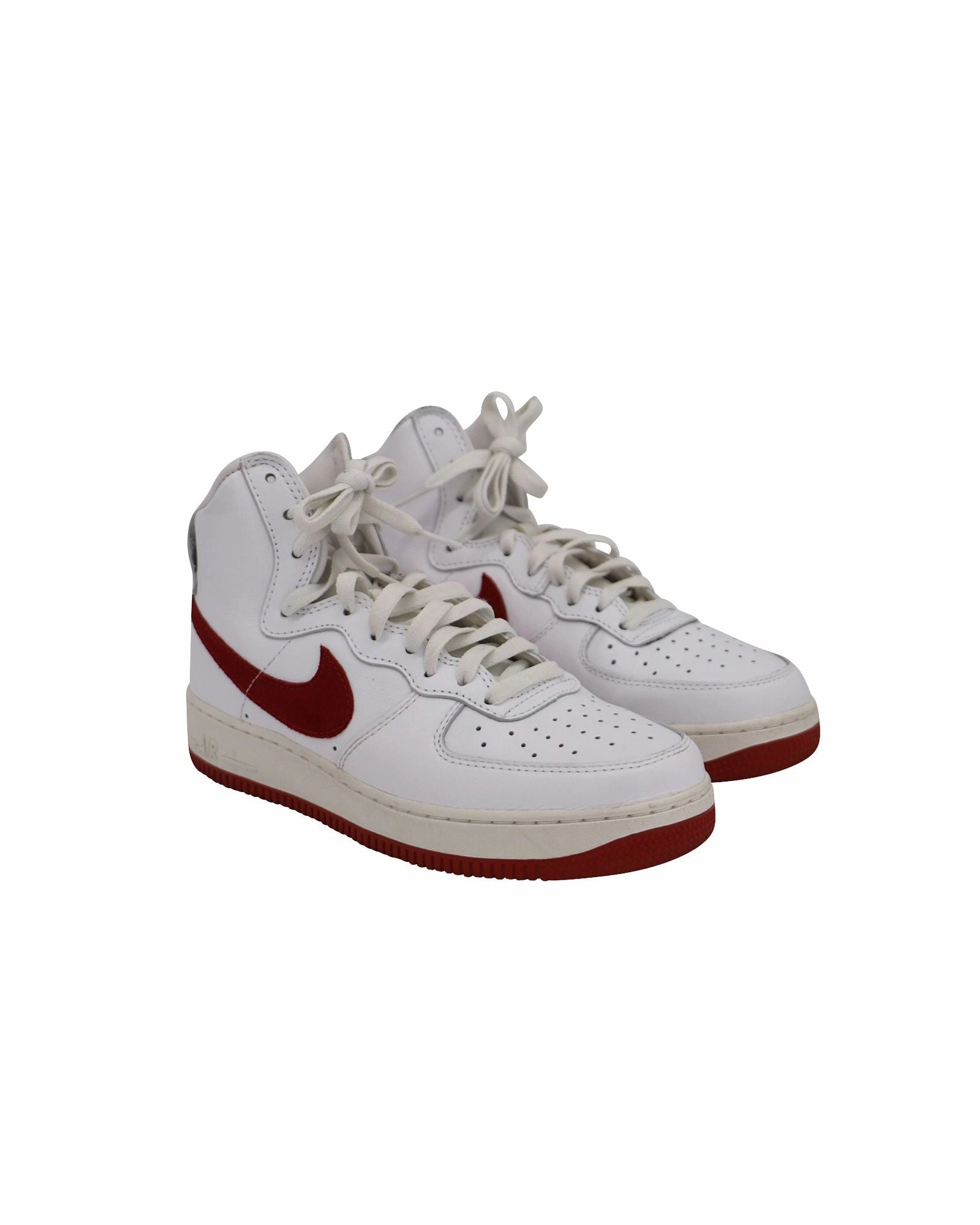 Alo Yoga Sneakers Nike Air Force 1 High 'Nai Ke' Sneakers in White Red Leather
