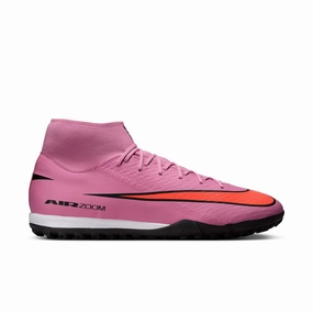 Soccer Cleat Rack Nike Air Zoom Mercurial Superfly 10 Academy TF Turf Soccer Shoes - Magic Flamingo/ Black Total Crimson