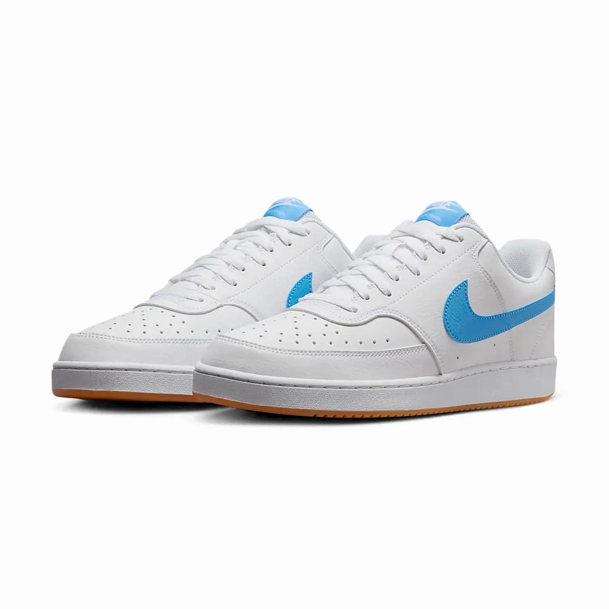 Nike Court Vision Low White University Blue Men's Shoes Sneakers Walking Plantar Fasciitis