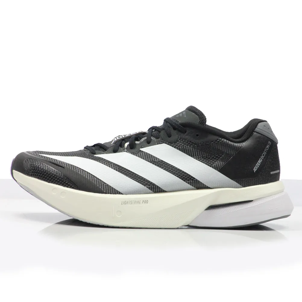 Cushioned Shoes Running adidas Adizero Boston 13 Men's Running Shoe - Core Black/Cloud White/Grey Five