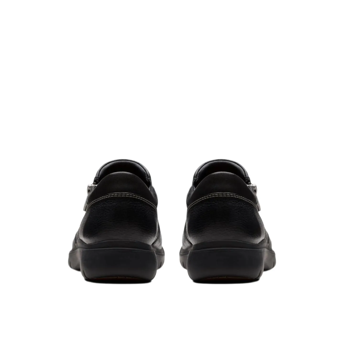 Women's Certina Pure Black Leather Classic Slip On Shoes