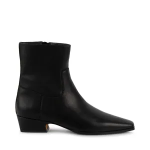 Rubber Boots Boots Dusty Bootie BLACK LEATHER