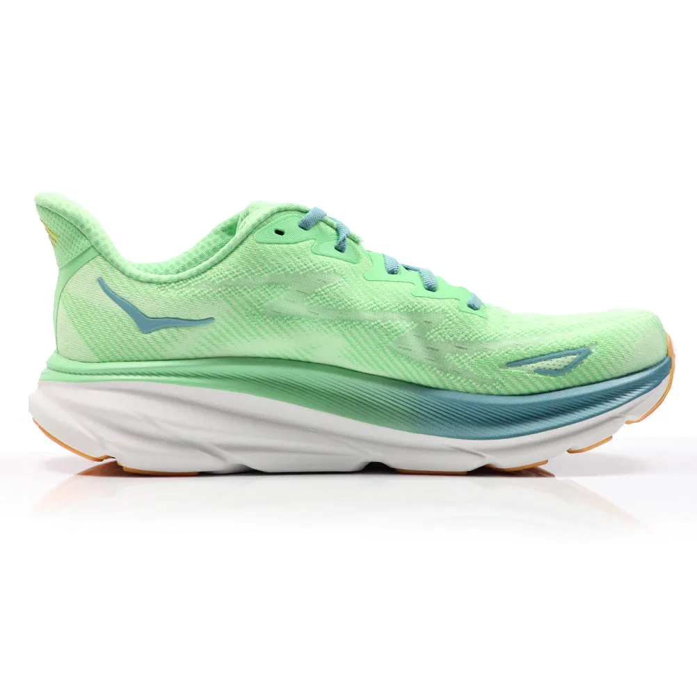 Hoka One One Clifton 9 Men's Running Shoe - Zest/Lime Glow As Running Shoes