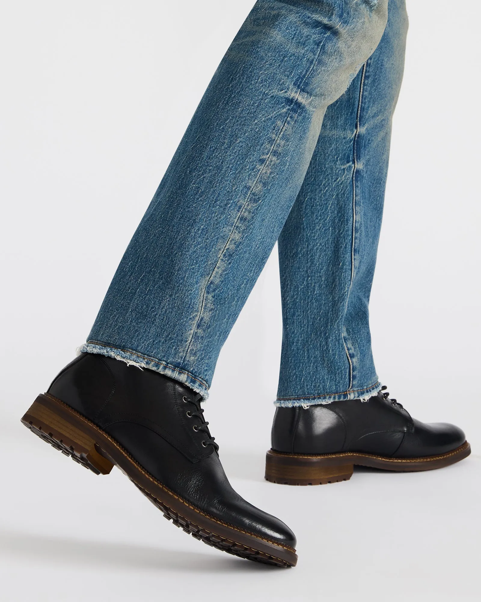 Zip Ankle Boots Low Heel NOBY BLACK LEATHER