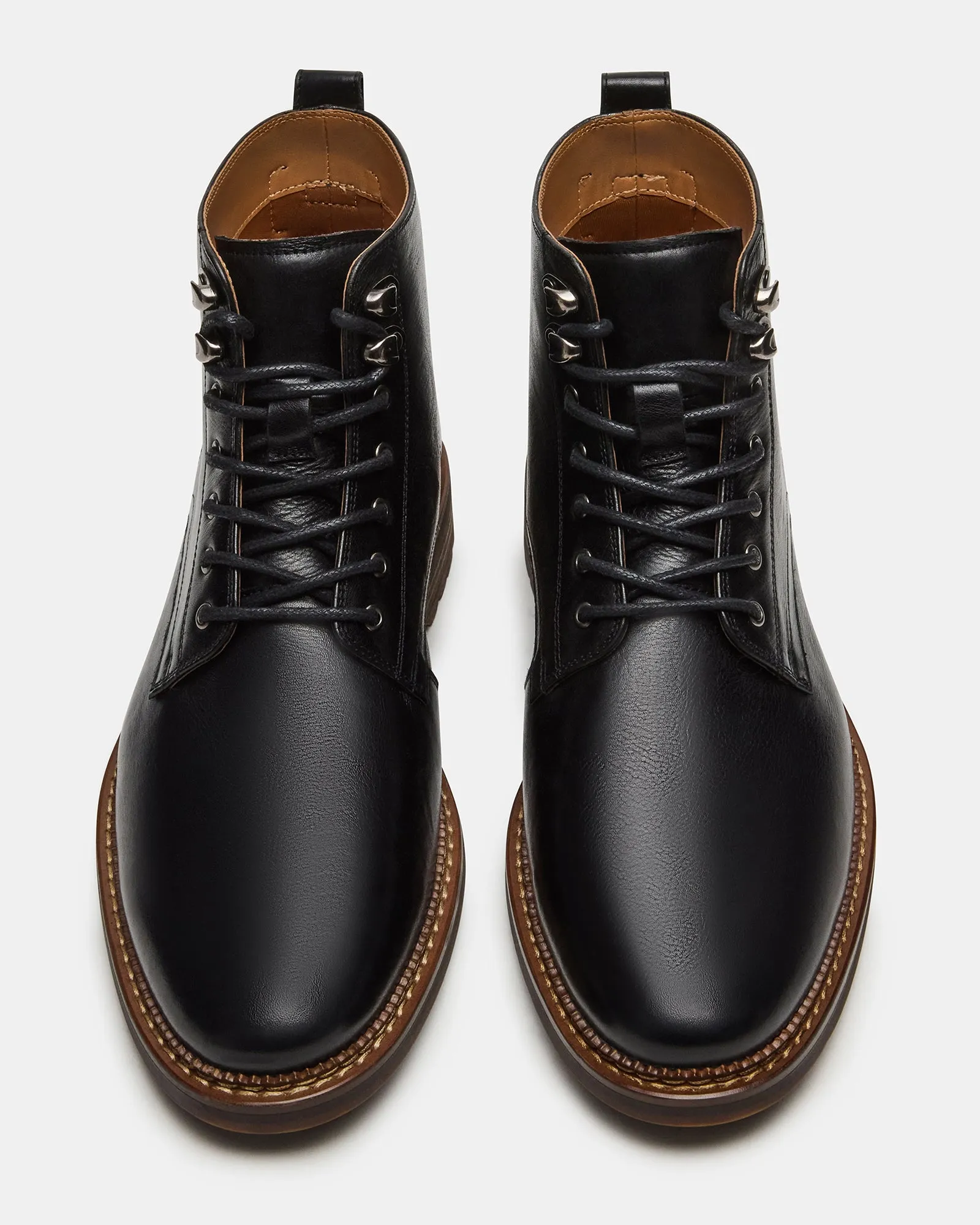 Wide Fit High Ankle Boots NOBY BLACK LEATHER