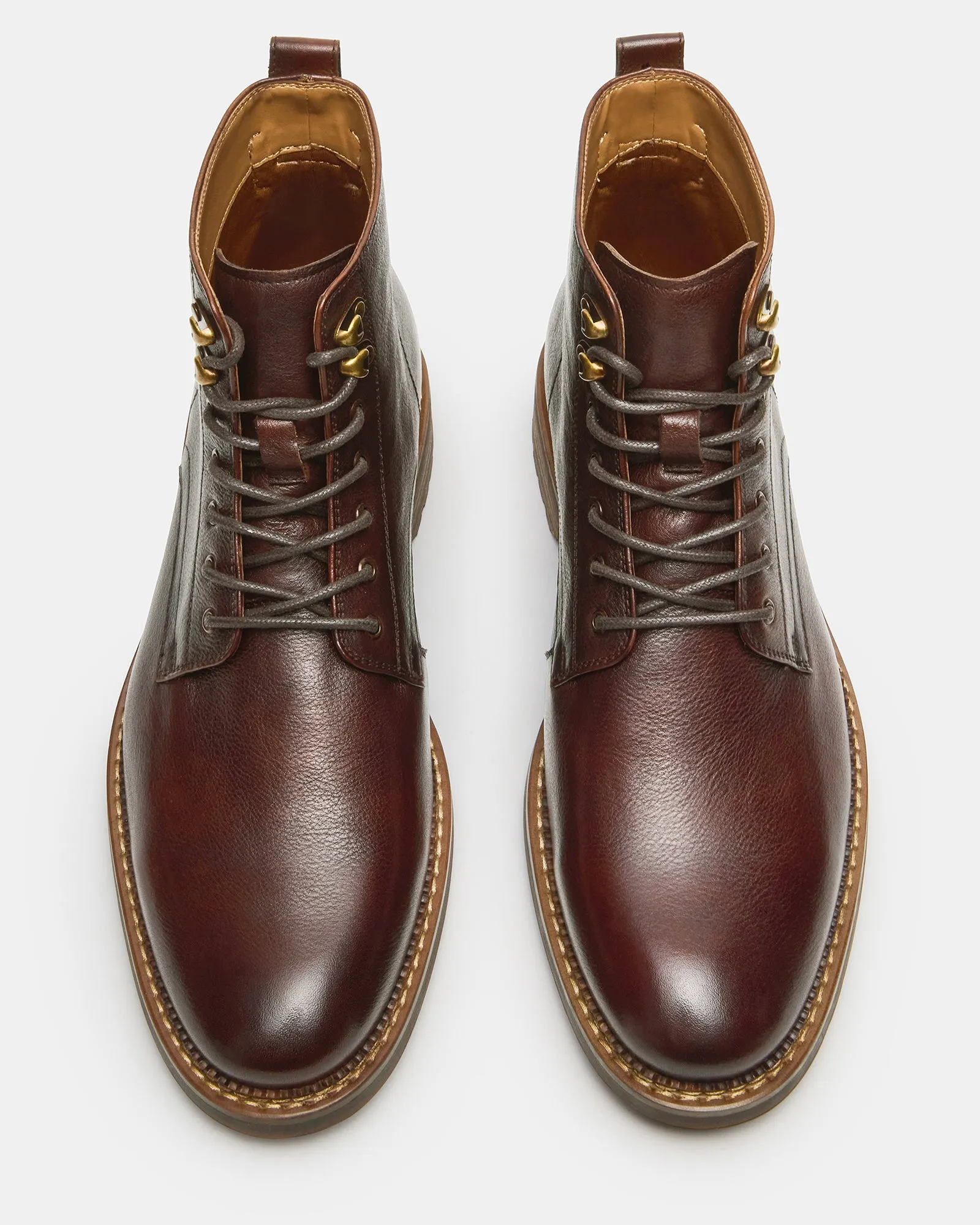 NOBY BROWN LEATHER Boot On Broken Ankle