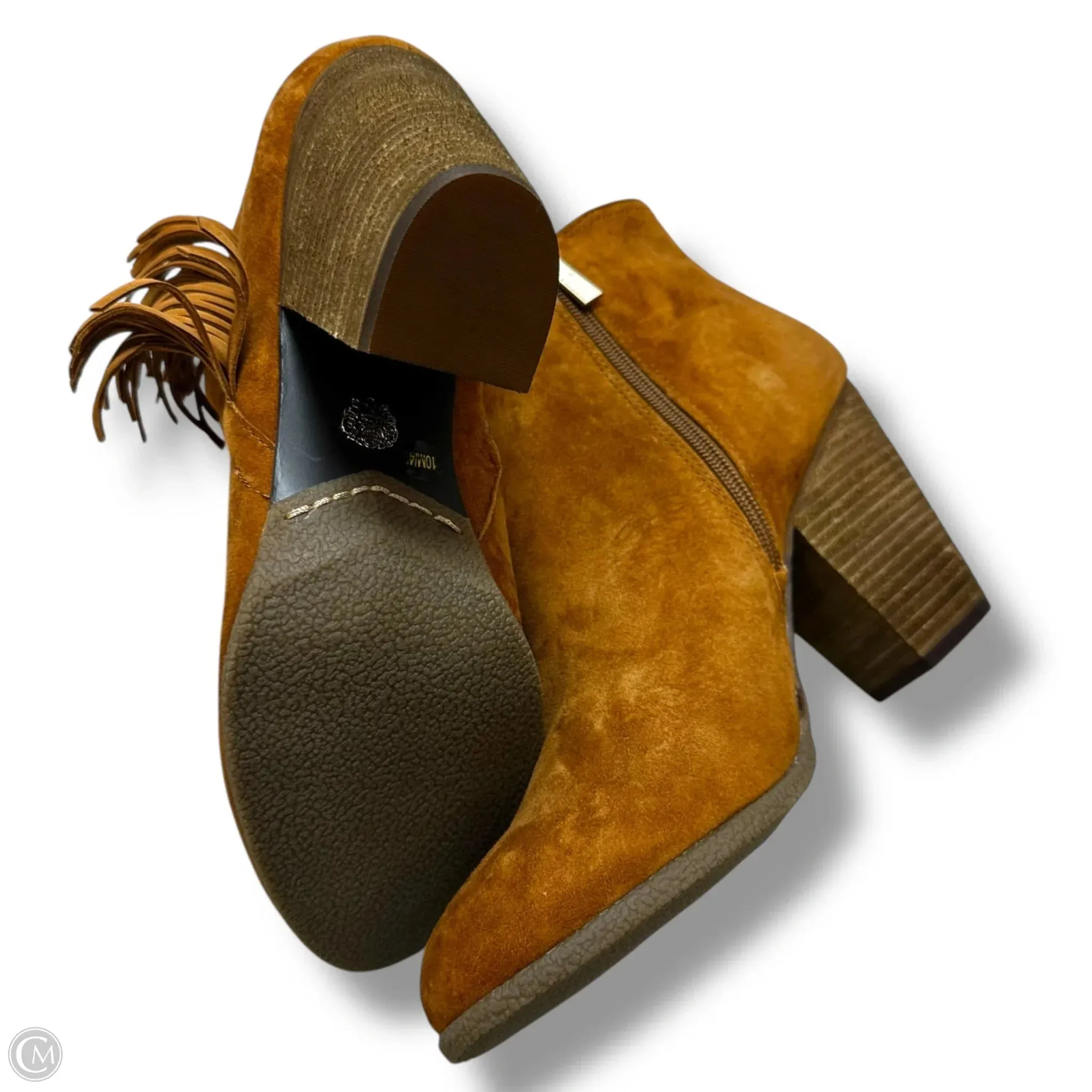 Styling Ankle Boots Boots Ankle Heels By Vince Camuto In Brown, Size: 10