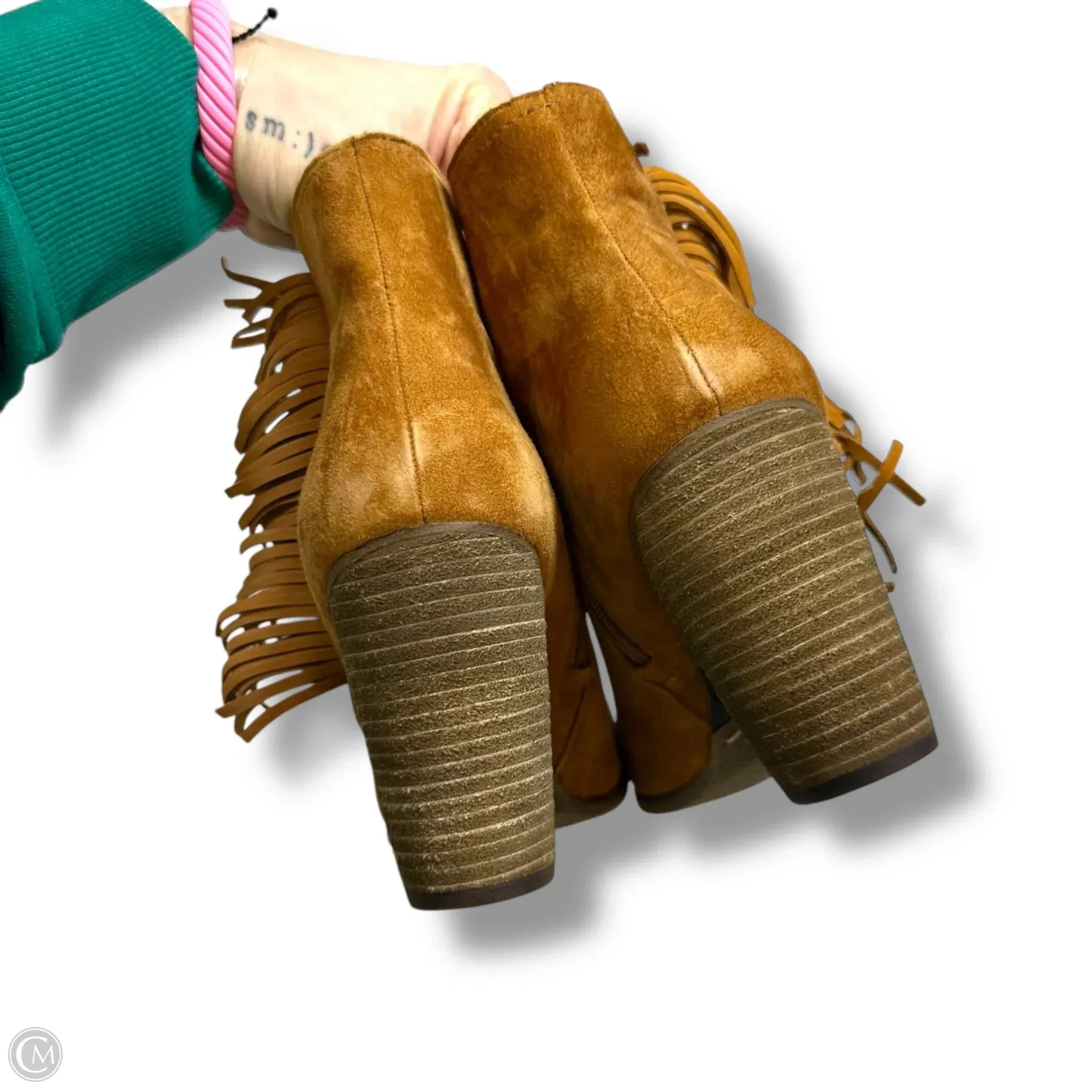 Boots Ankle Heels By Vince Camuto In Brown, Size: 10 Target Suede Ankle Boots