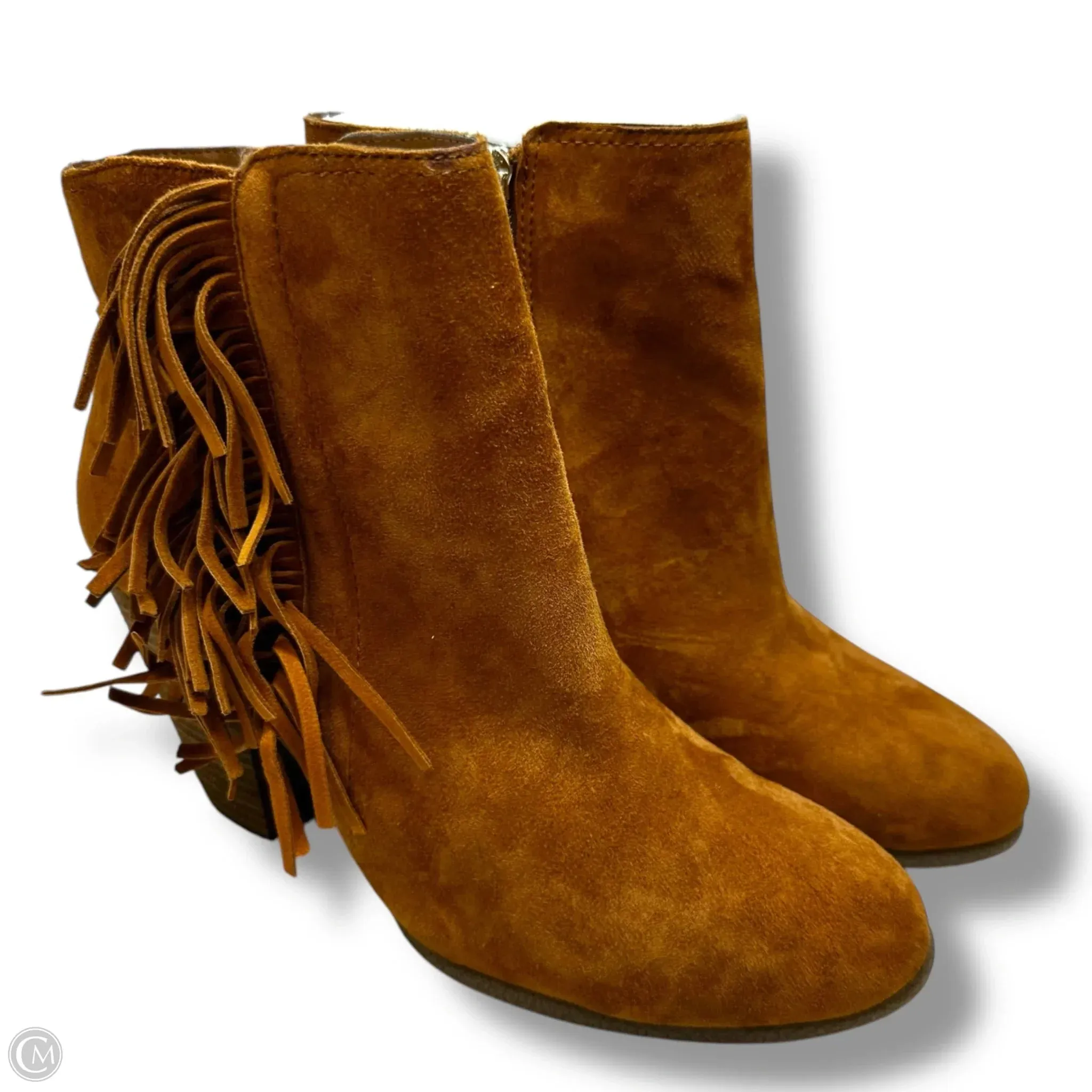 Boots Ankle Heels By Vince Camuto In Brown, Size: 10 Shein Ankle Boots