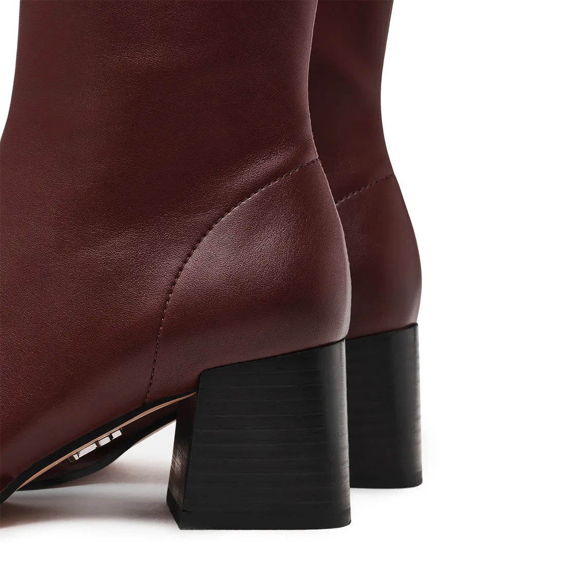 Metallic Boots Norene Bootie WINE