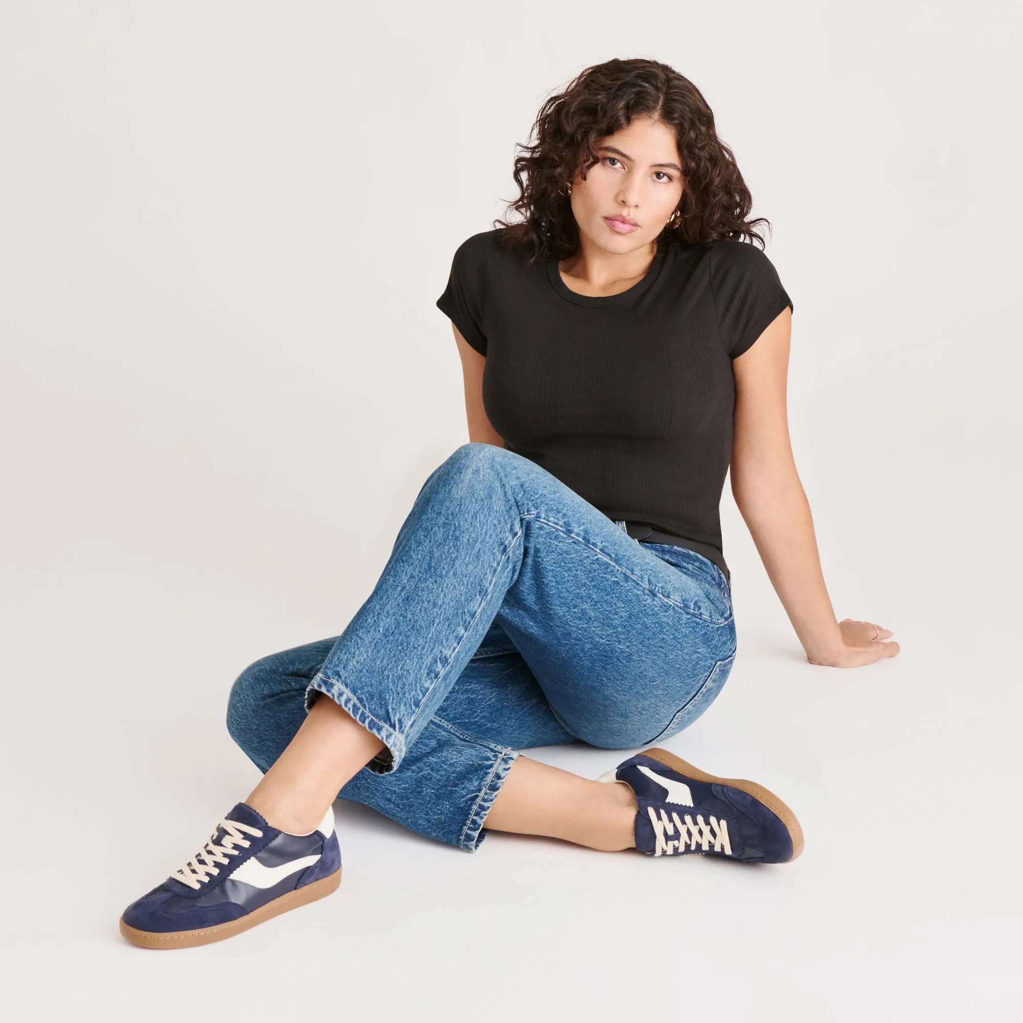 NOTICE SNEAKERS NAVY SUEDE Wide Width Sneakers