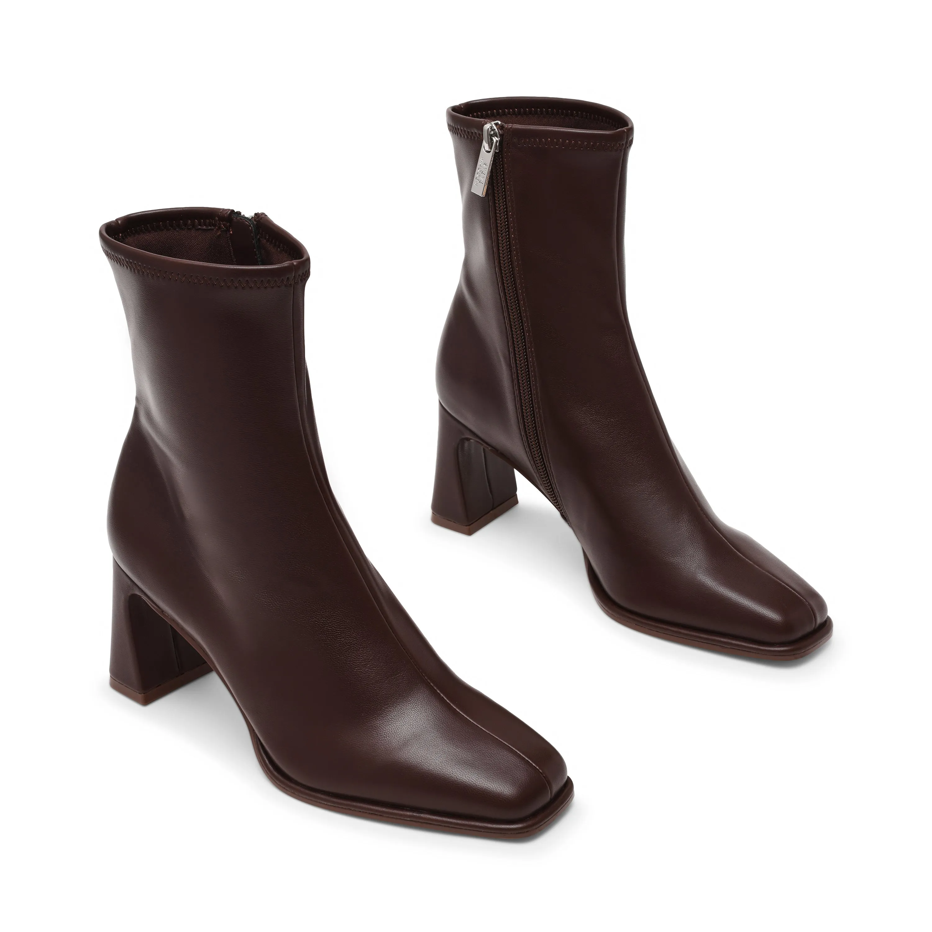 High Heel Boots Ankle Odesa Bootie BROWN