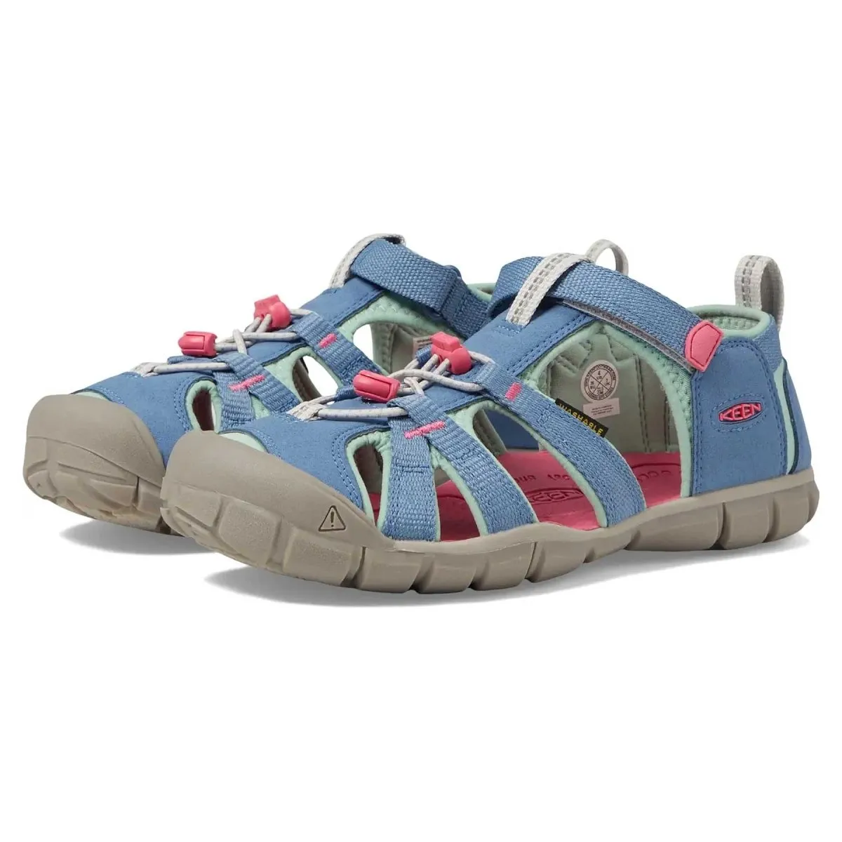 Keen Kid's (Preschool) Seacamp II CNX Coronet Blue/Pink Jellypop Flat Shoes