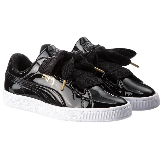 Puma scarpa sneakers da donna Basket Heart Patent 363073 01 nero Campio Xt Sneakers