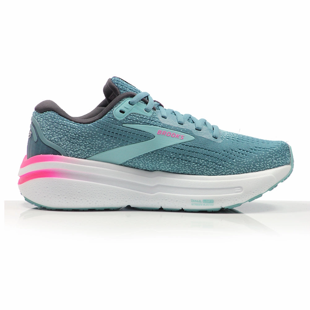 Running Shoes Neutral Runners Brooks Ghost Max 2 Women's Running Shoe - Storm Blue/Knockout Pink/Aqua