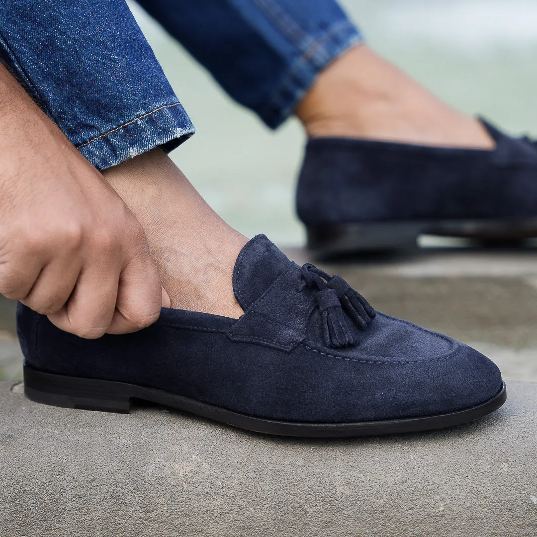 Straccadent Suede Tuxedo Loafers