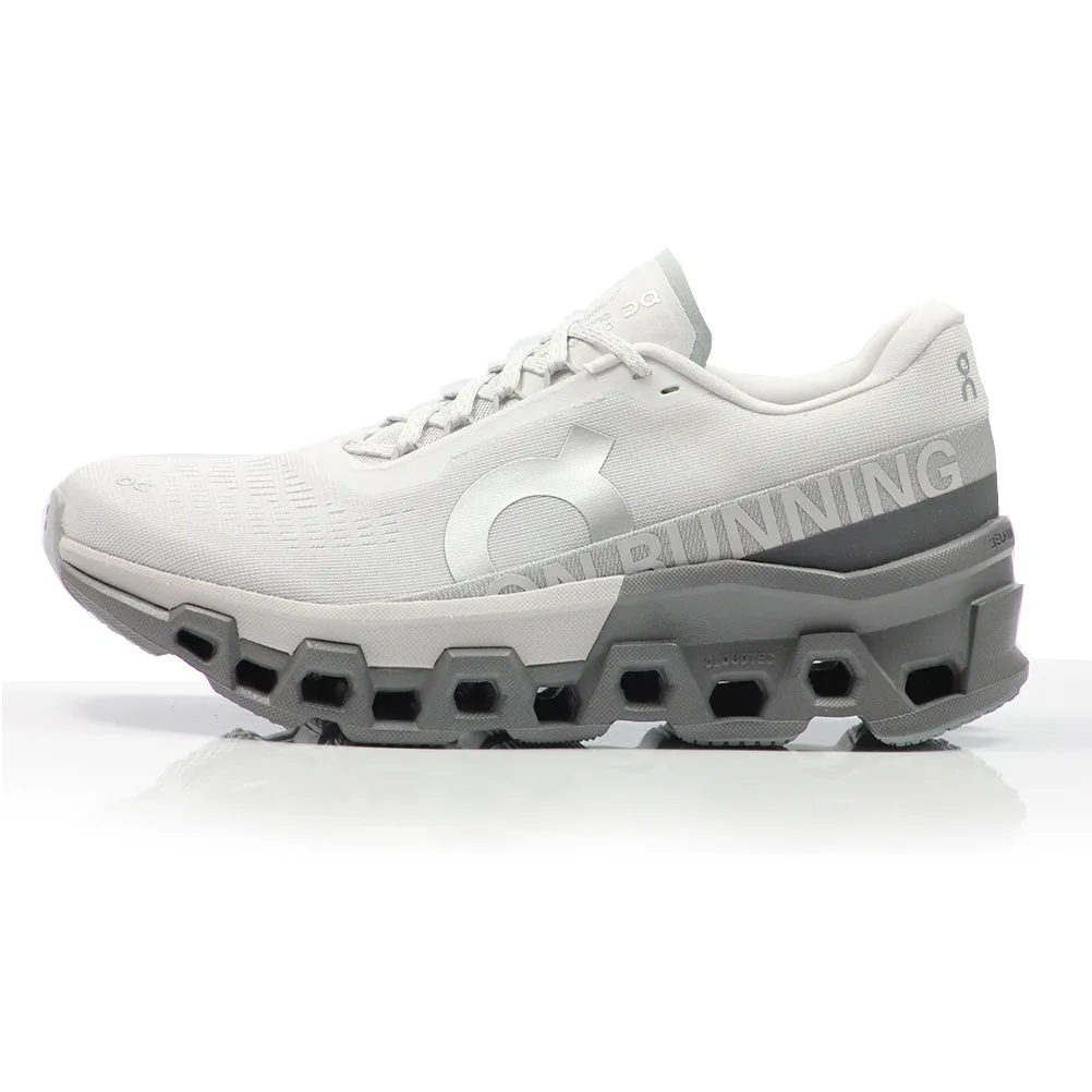 On CloudMonster 2 Women's Running Shoe - Frost/Rock Running Shoes With Ankle Protection
