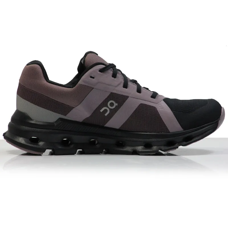 Cushy Running Shoes On Cloudrunner Waterproof Women's Running Shoe - Black/Grape
