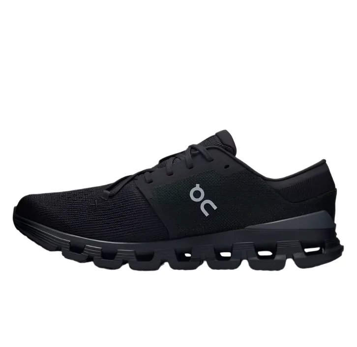 On Running Men's Cloud X 4 Sneaker - Black Ecllipse Fluxlite Training Shoes