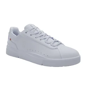 On Running Men's The Roger Advantage Classic Sneaker - All White Lace-up Tennis Shoes