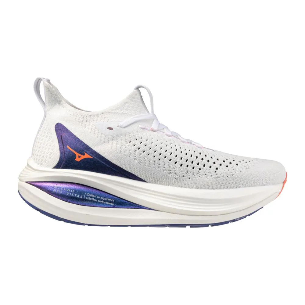 Women's Mizuno Neo Vista 2 Running Shoe in White Striking Coral Under Armor Training Shoes