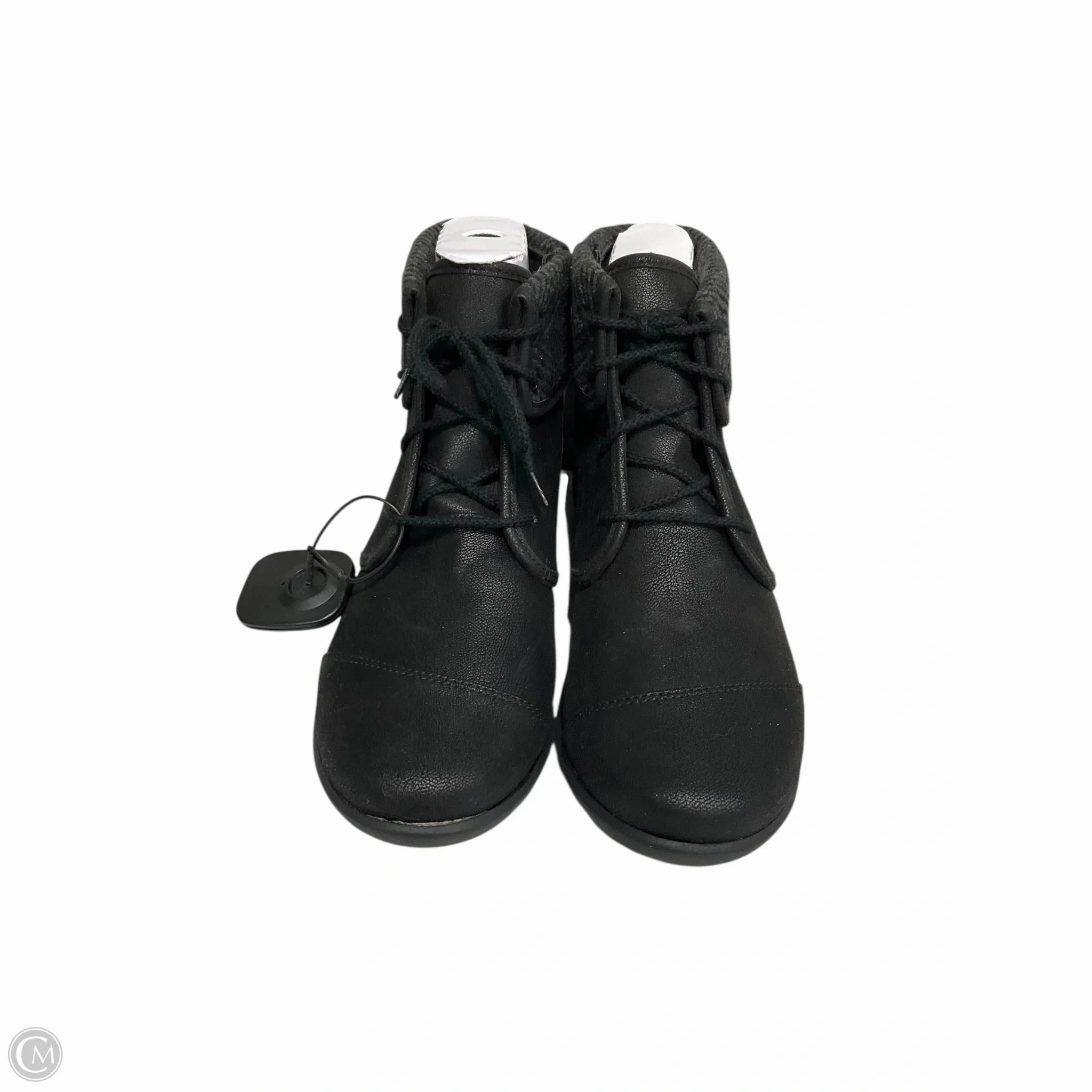 Boots Ankle Flats By Clarks In Black, Size: 9 Krush Platform Leather Ankle Boots