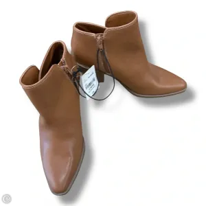 Non Slip Ankle Boots Boots Ankle Heels By Ana In Tan, Size: 6.5