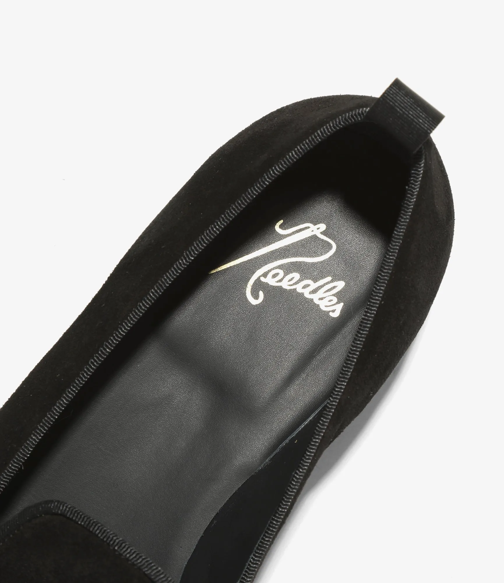 Papillon Emb. Slip-on - Black - Suede Work Shoes Slip On