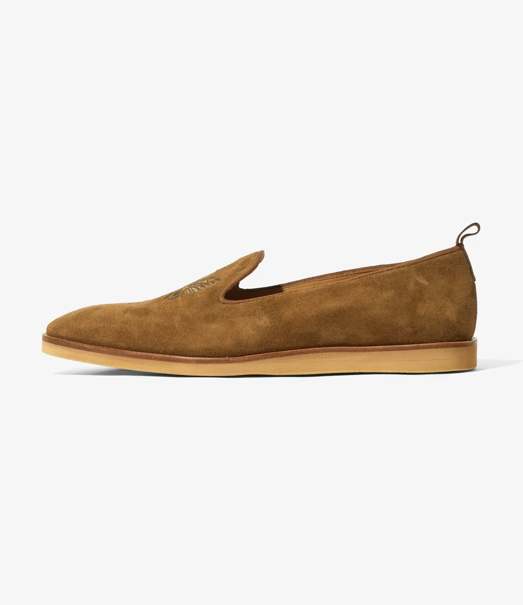 Good Slip On Walking Shoes Papillon Emb. Slip-on - Brown - Suede