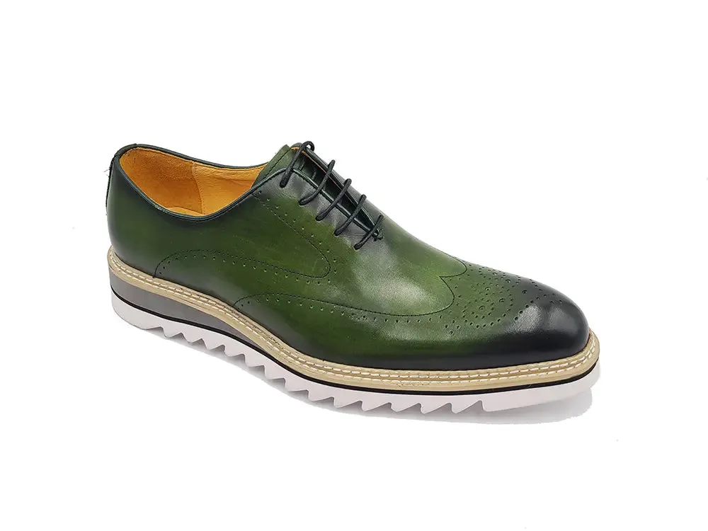 Patina Wing-tip Oxford with Medallion on Toe Chinese Laundry Loafers