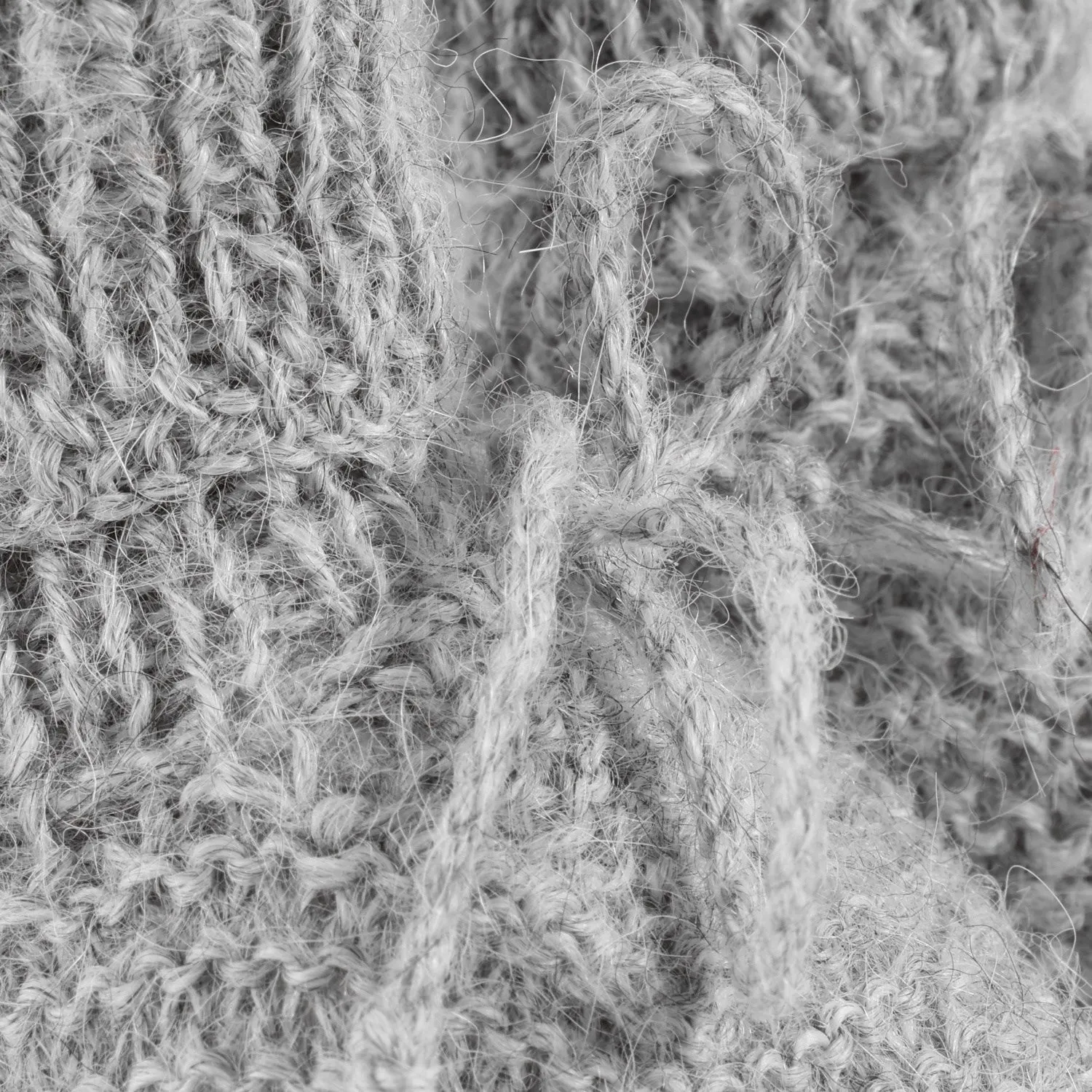 Work Boots For Flat Feet Huttelihut Medium Grey Melange Footies Alpaca Wool Knit