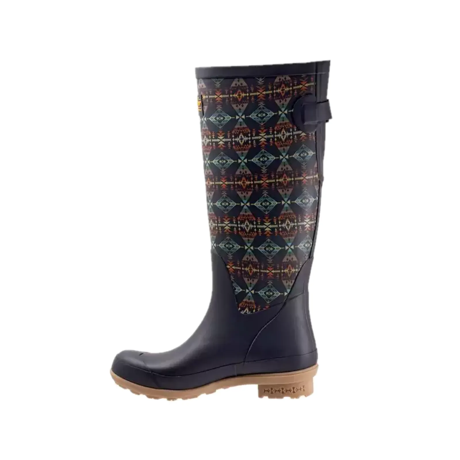 Cowgirl Snip Toe Boots Pendleton Ladies Diamond Peak Navy Tall Rubber Boots PW2264-410