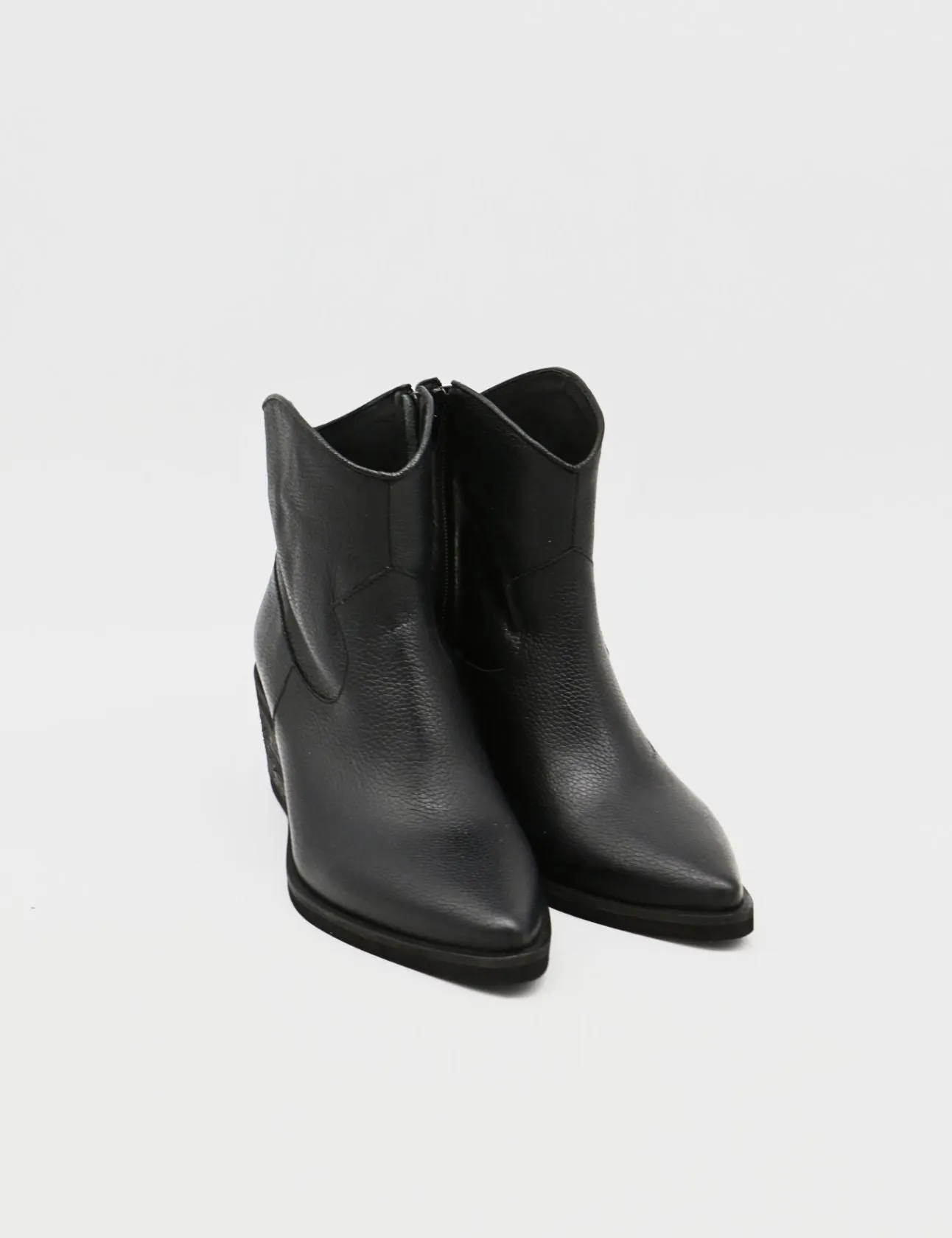 Dressy Winter Boots Penelope western cowboy convertible boots black leather womens shoes