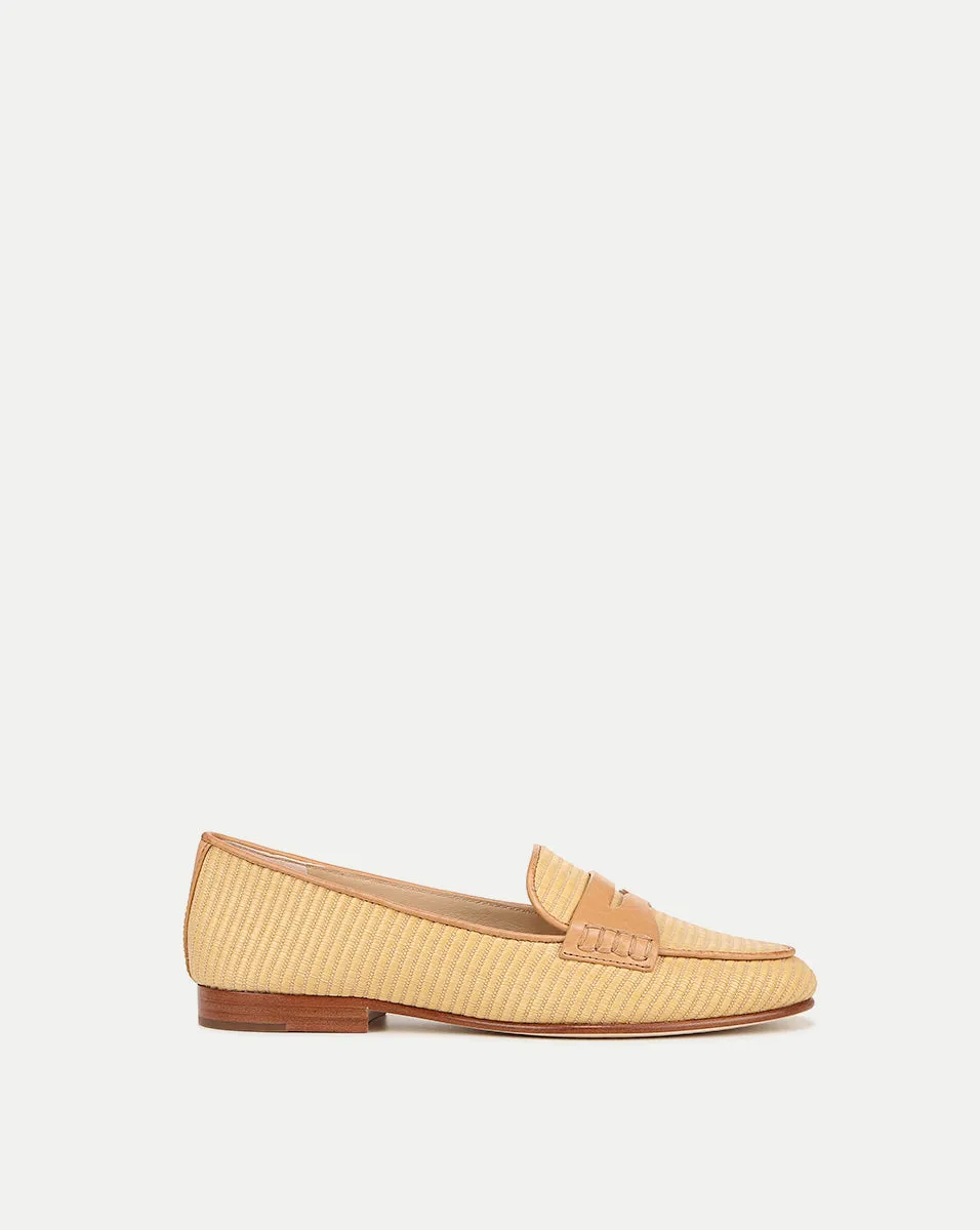 Heels To Flats Convertible Shoes Penny Raffia Loafer