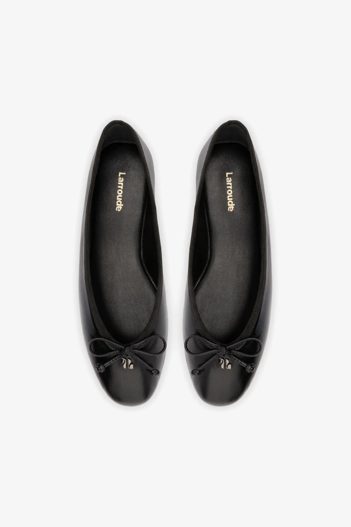 Pavlova Ballet Flat In Black Leather Snakeskin Flats Shoes