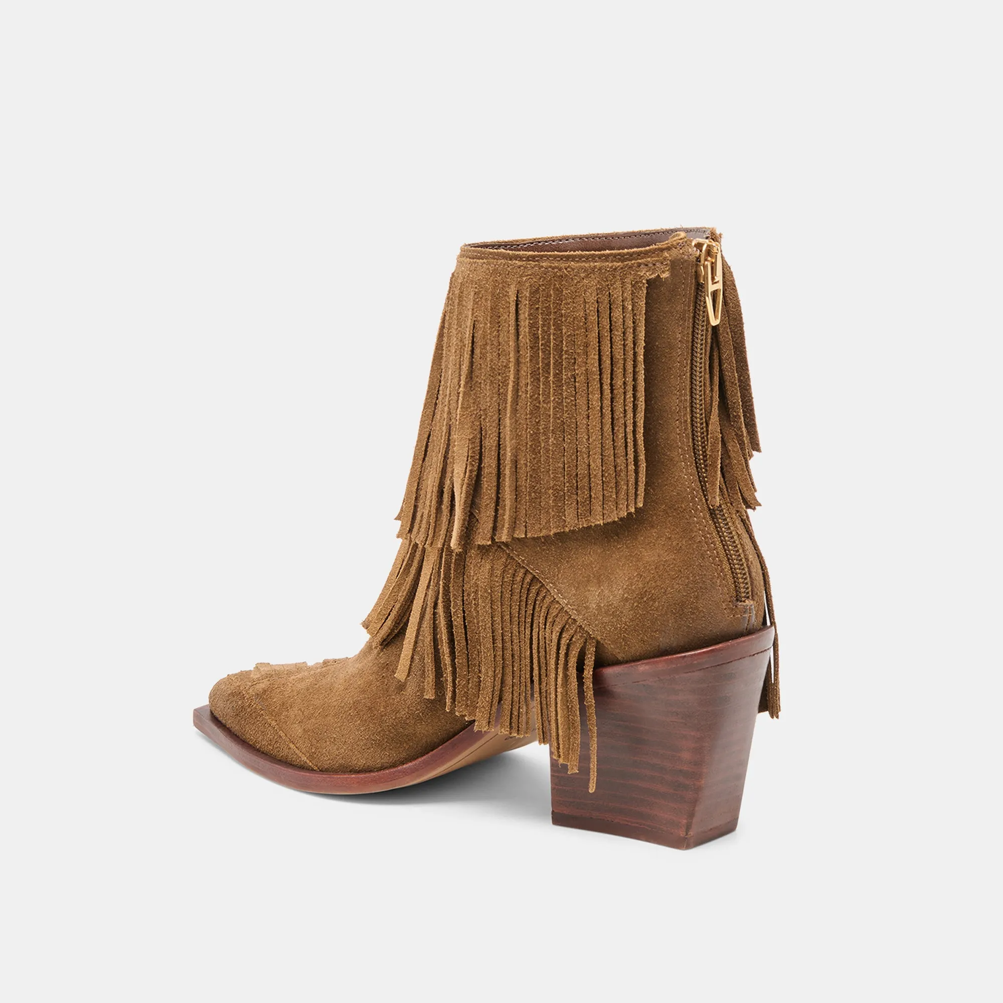 TOREY BOOTIES CHESTNUT SUEDE