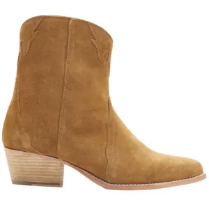 New Frontier Western Boots In Camel Best Wide Calf Boots