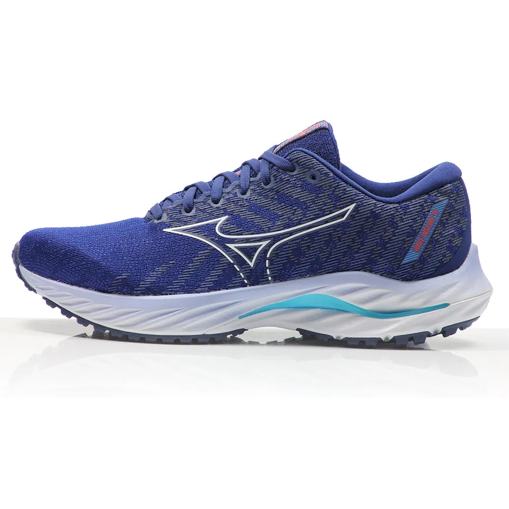 Running Shoes Too Big Mizuno Wave Inspire 19 Women's Running Shoe - Bdepths/White/Aqarius