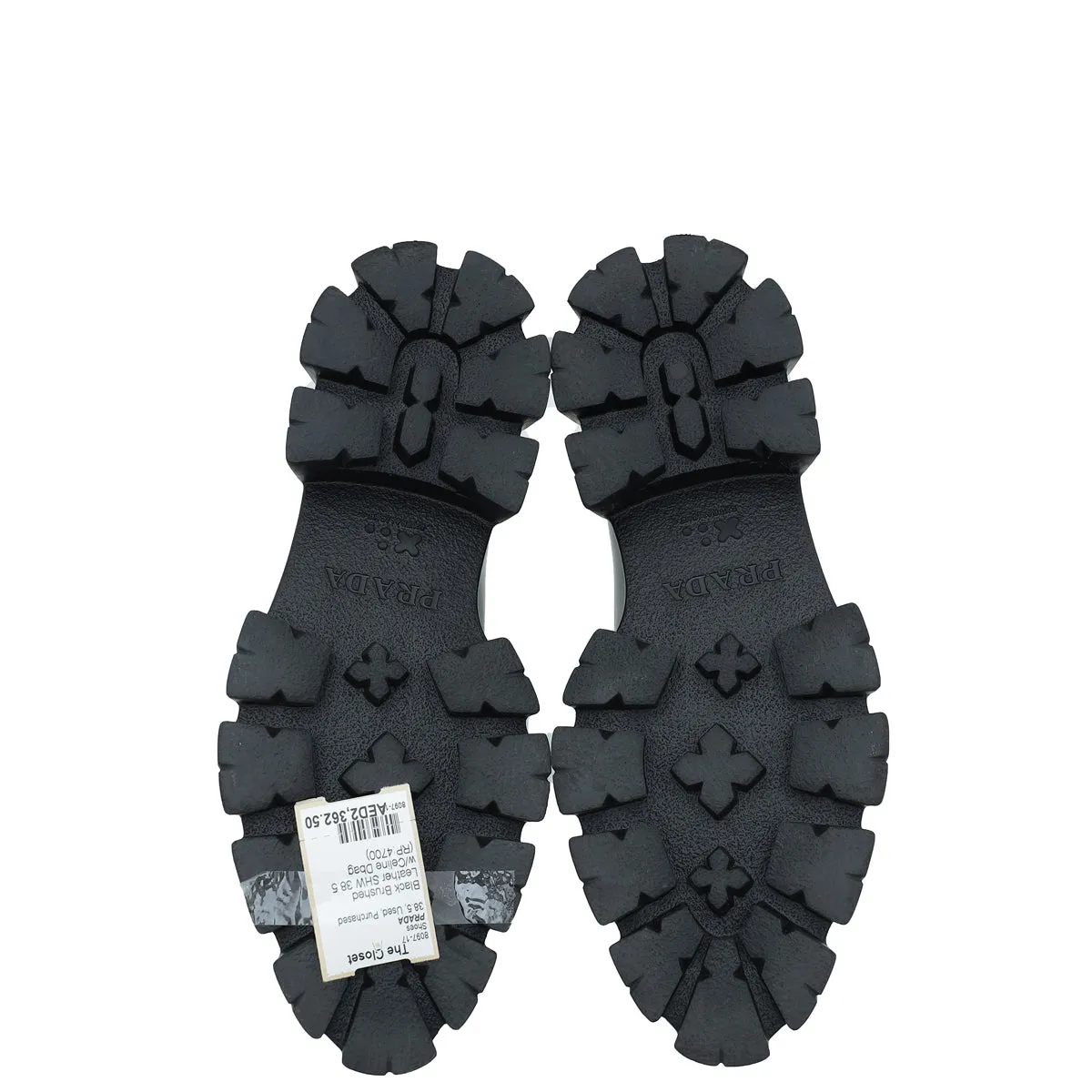 Gucci Loafers Suede Prada Black Brushed Monolith Pointy Loafers 38.5