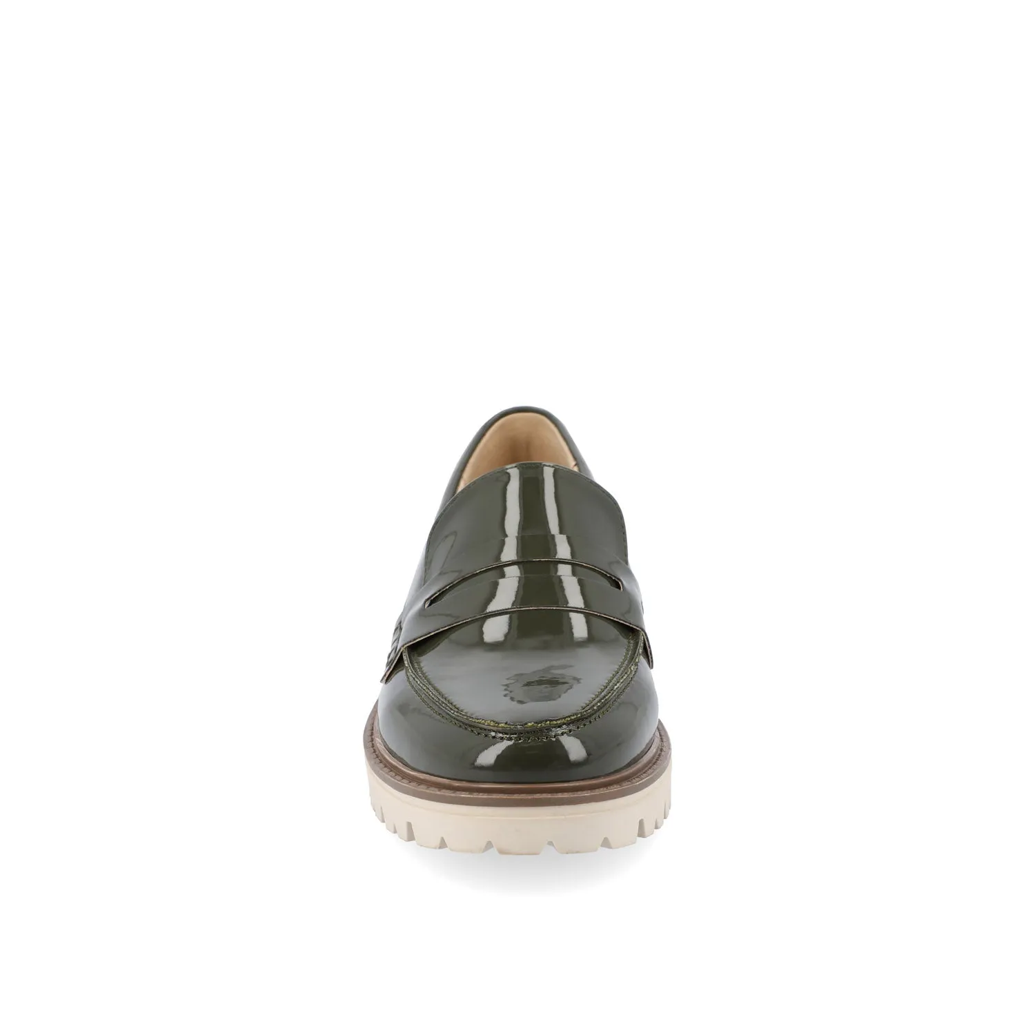 KENLY VEGAN LEATHER LOAFER FLATS IN WIDE