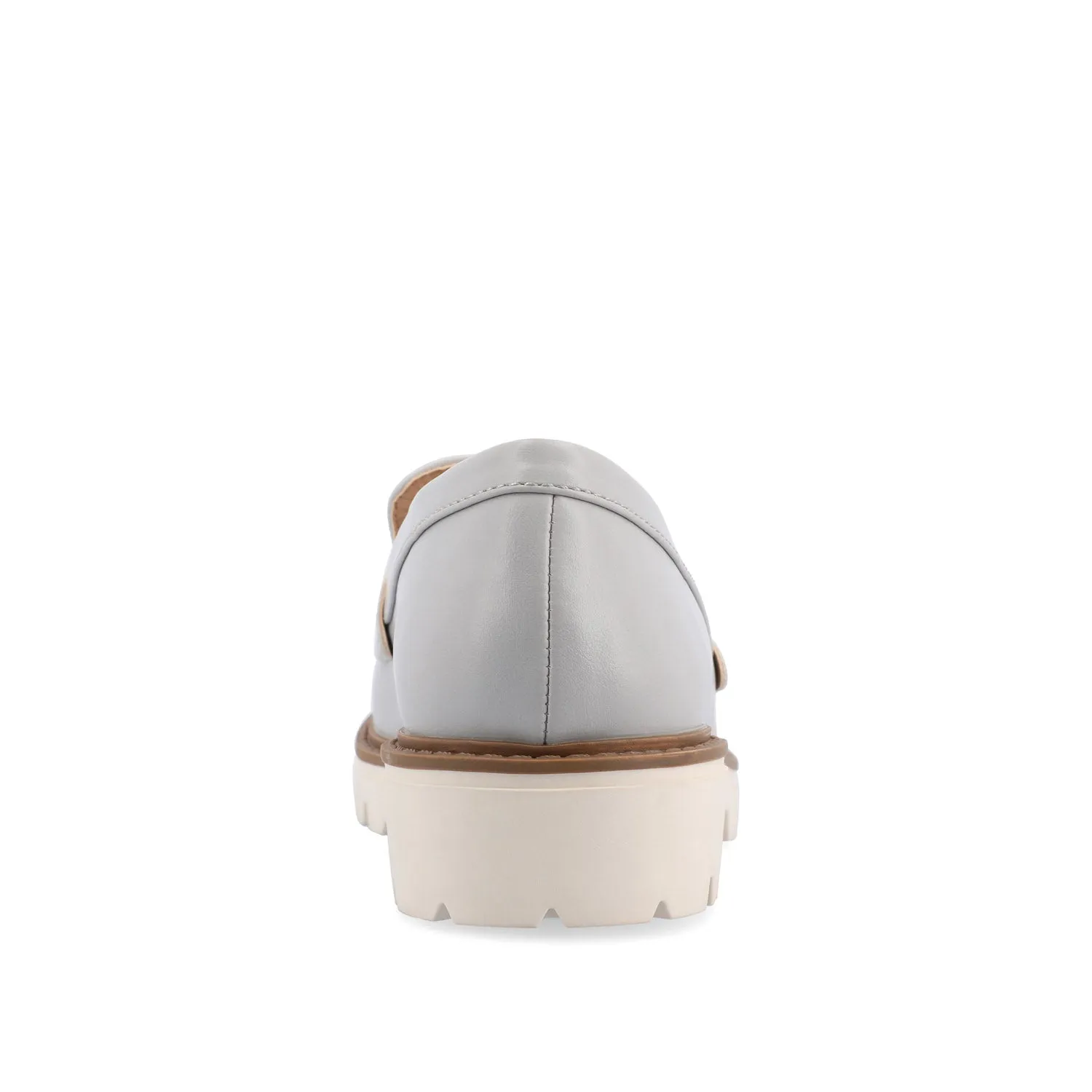 KENLY VEGAN LEATHER LOAFER FLATS IN WIDE