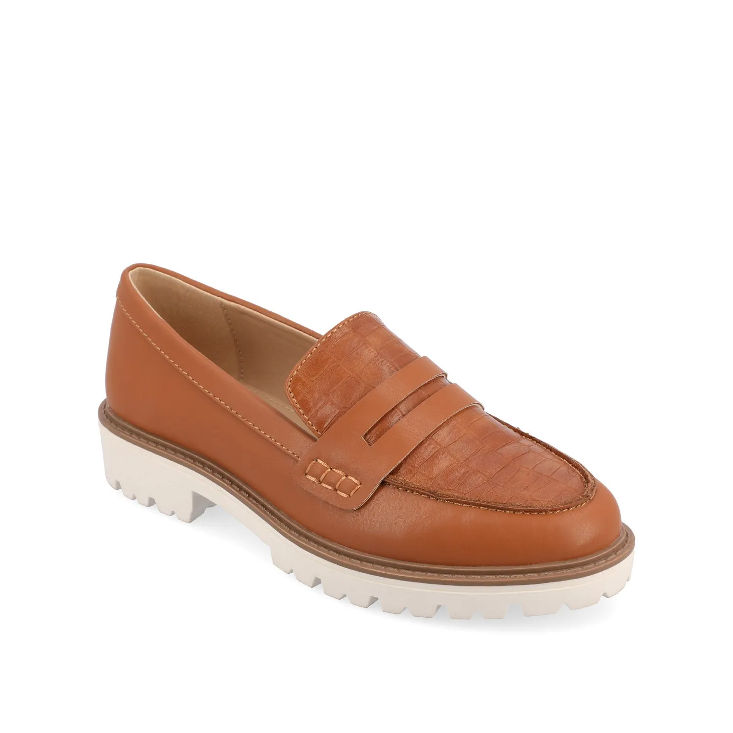 KENLY VEGAN LEATHER LOAFER FLATS IN WIDE Alden Tassel Loafers
