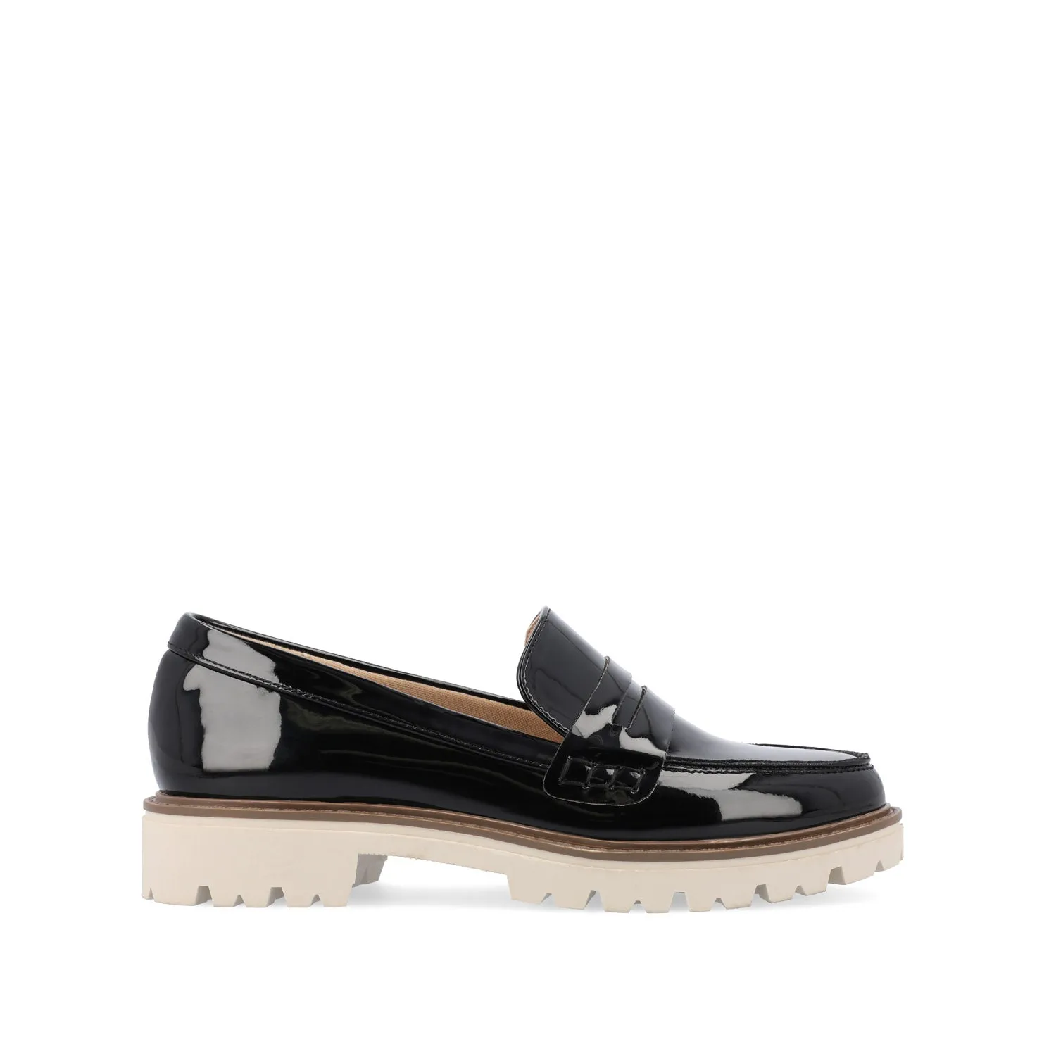 Vinny Loafers KENLY VEGAN LEATHER LOAFER FLATS IN WIDE