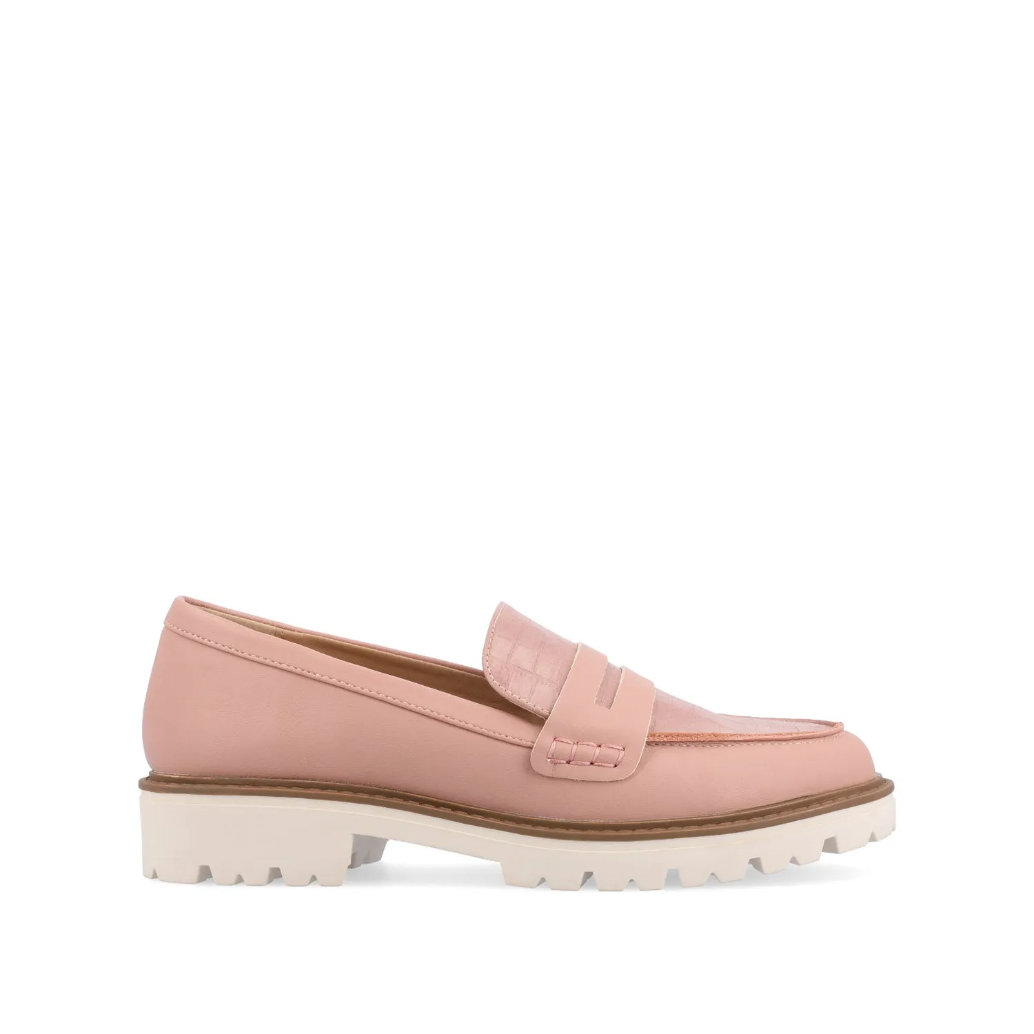 KENLY VEGAN LEATHER LOAFER FLATS IN WIDE