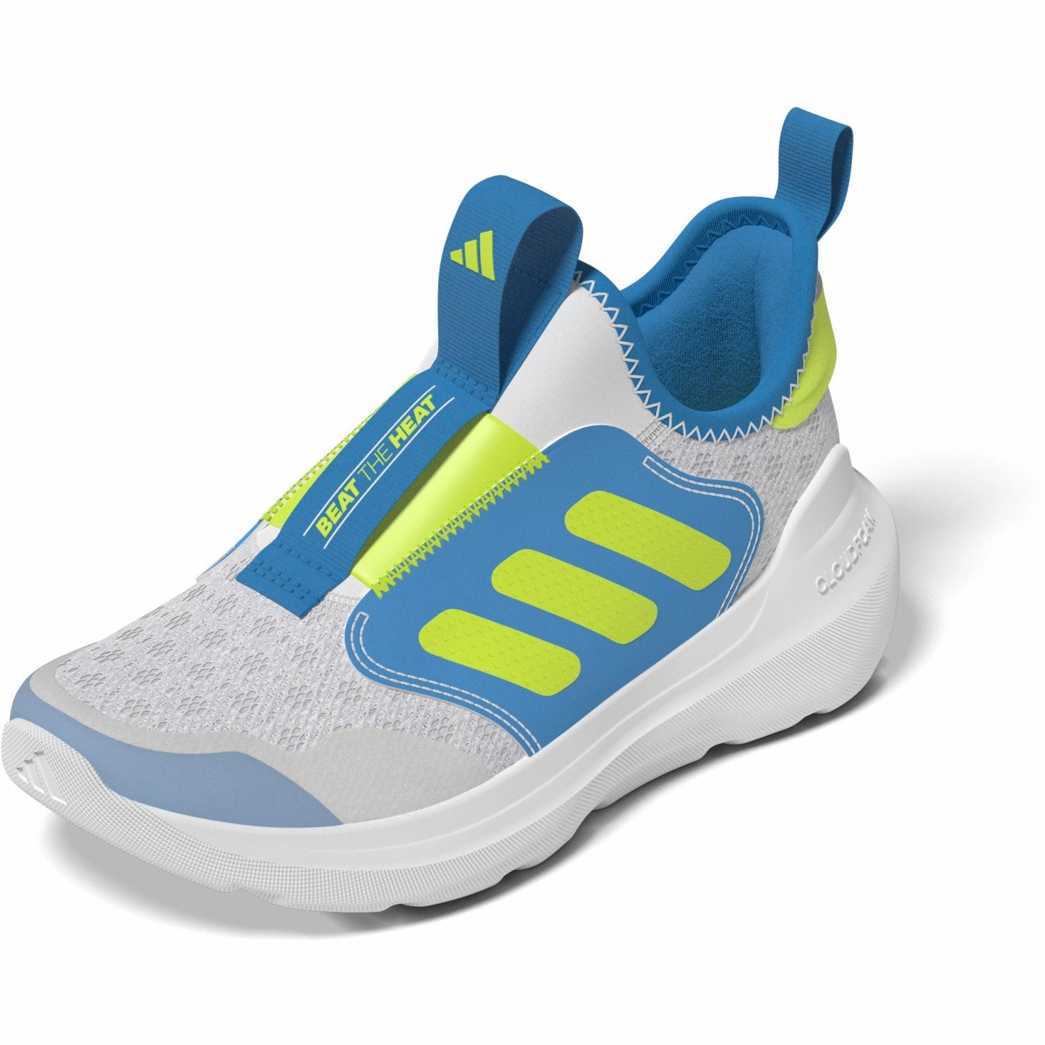 adidas Originals Dash Grey/Lucid Lemon/Solar Blue Tensaur Comfort Ac C Sneakers Waterproof Steel Toe Sneakers