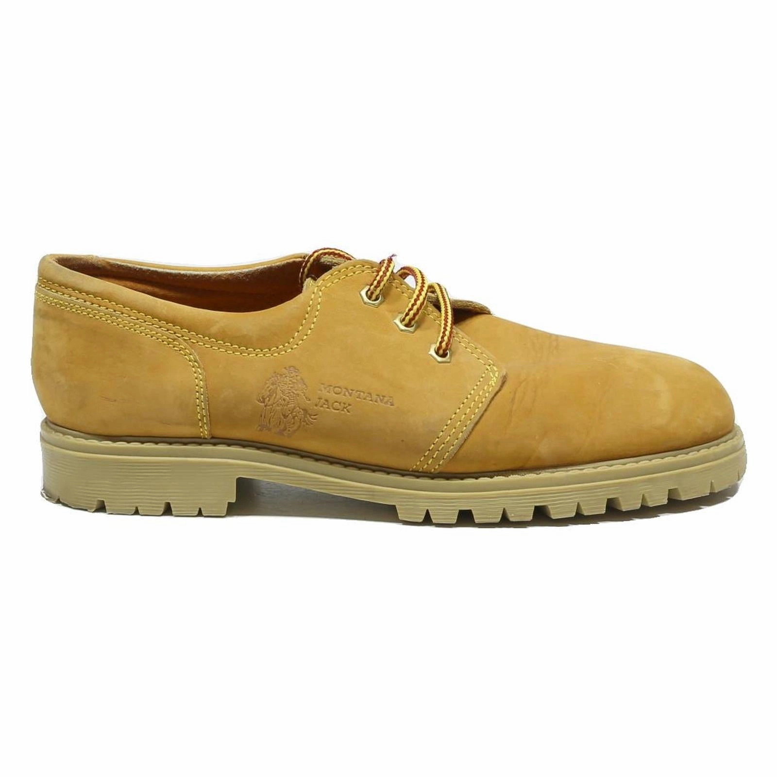 Wedding Cowgirl Boots MONTANA JACK Mens Casual Lace-Up Leather Boots Beige UK 9.5 Durable Comfort