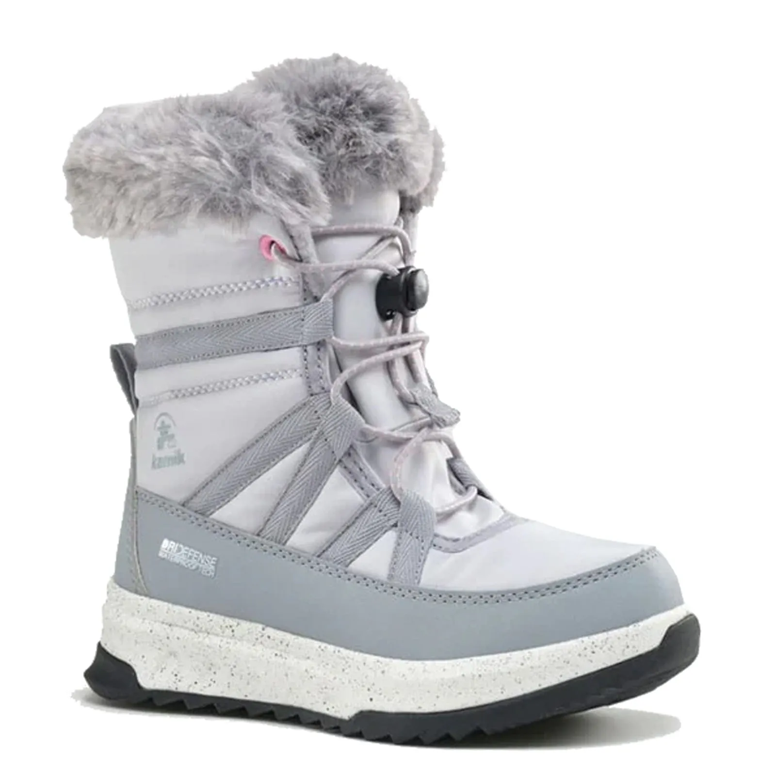 Girl's Kamik, Stormy Snow Boot - Big Kid White Gogo Boots