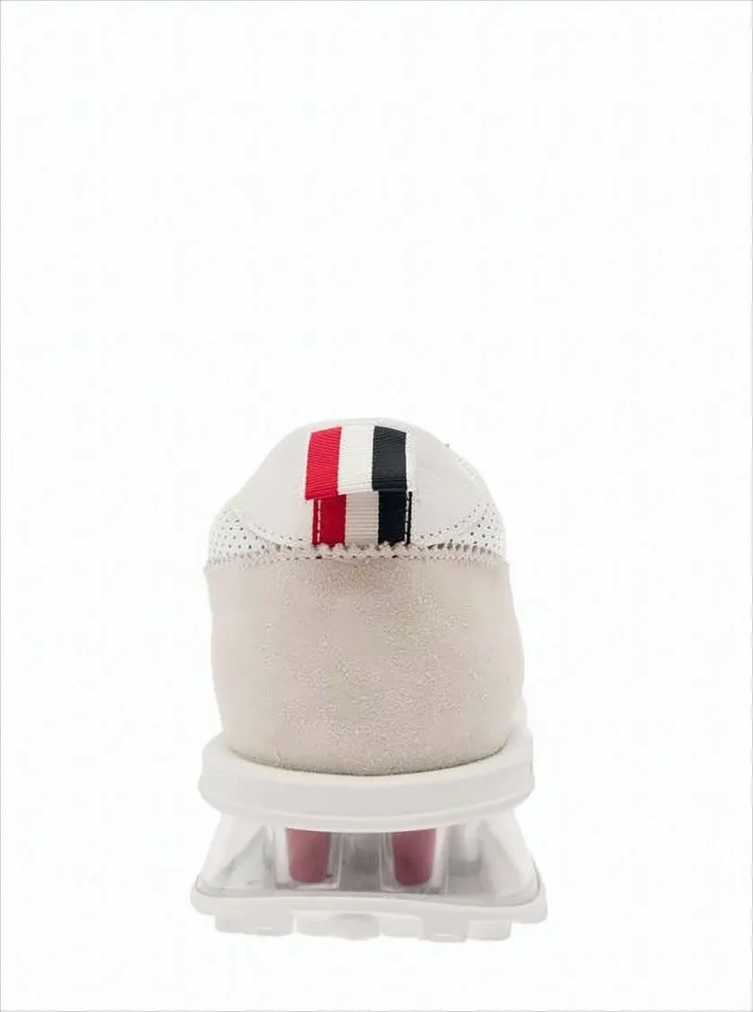 Sneakers With Arch Support Perforated Calfskin Sneakers With Transparent Sole