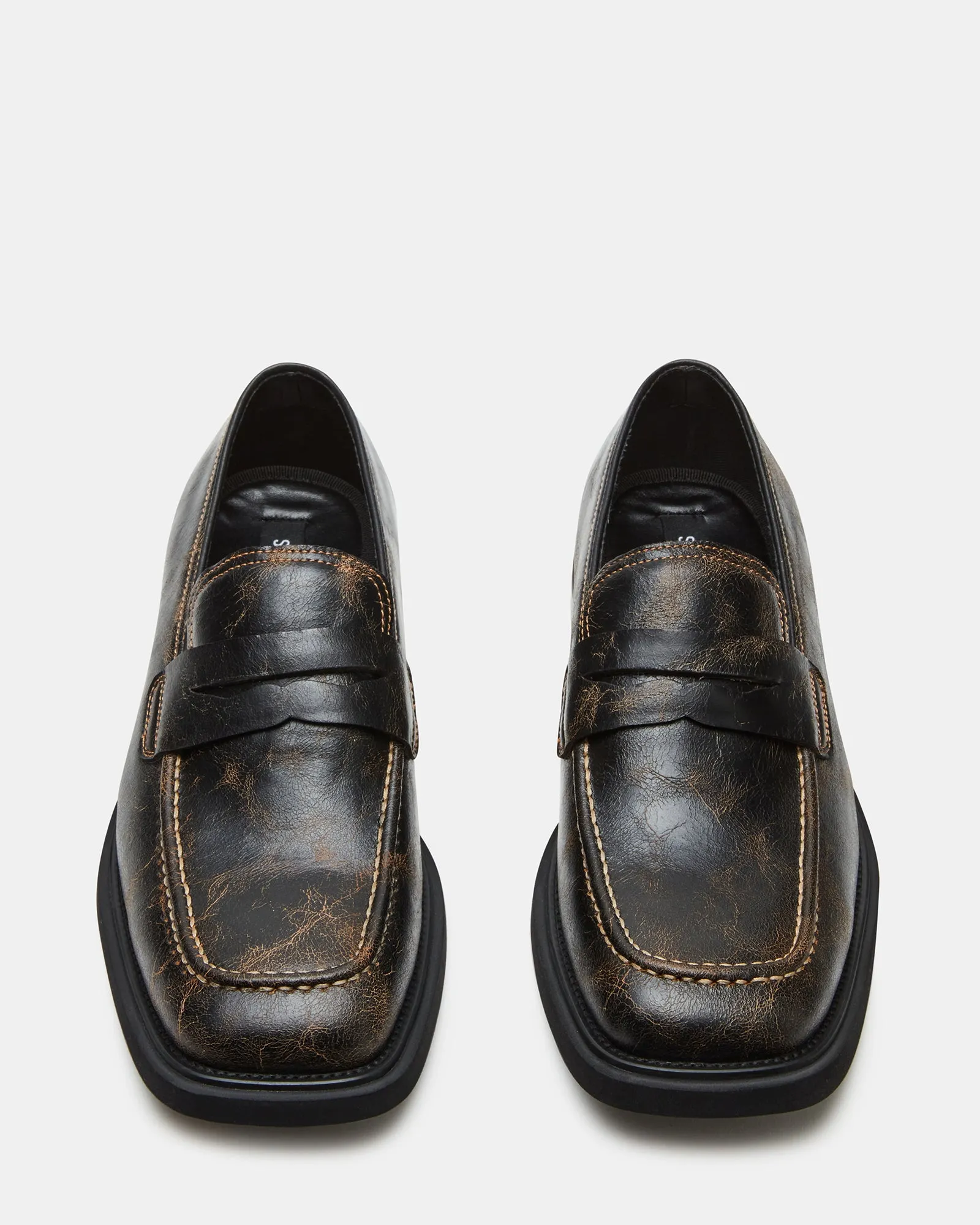 PERICON BLACK DISTRESSED Gucci Loafers Velvet