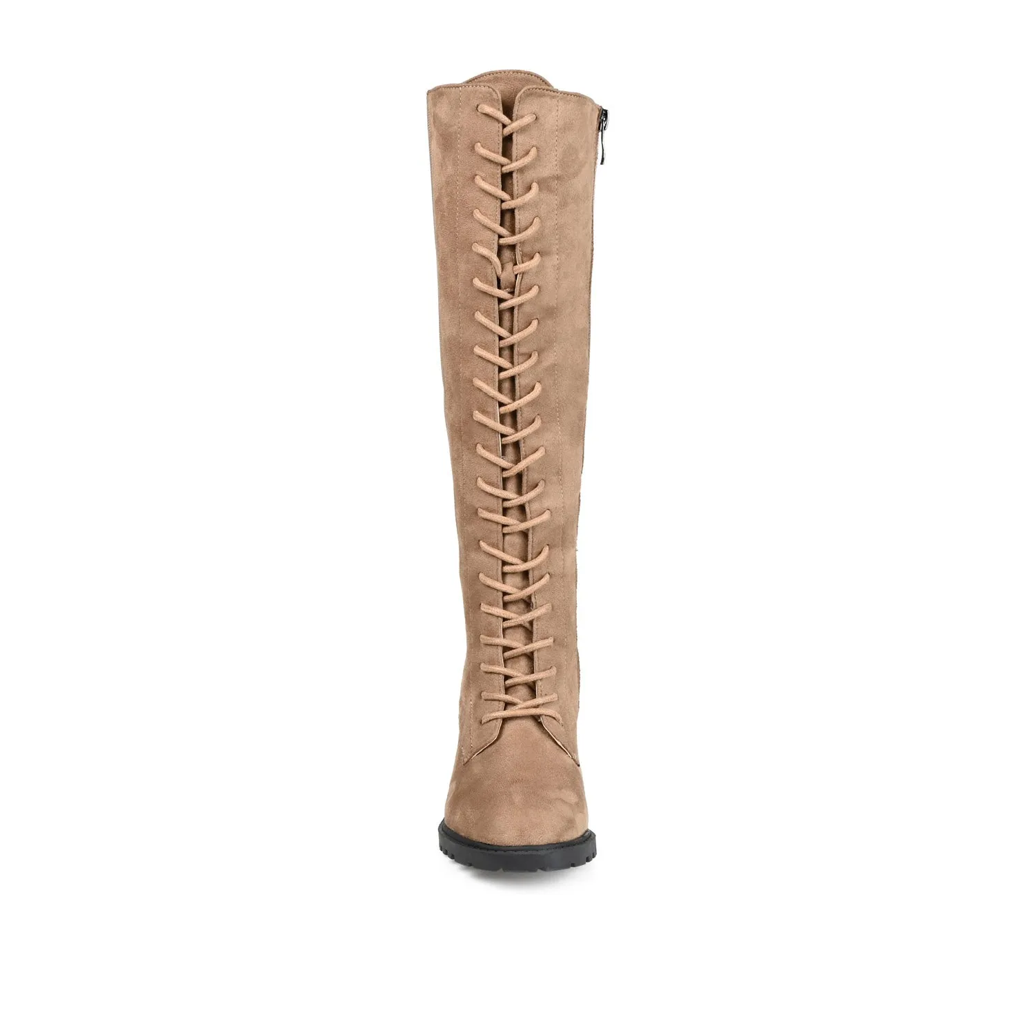 Macy's Boots JENICCA LACE-UP BOOTS IN WIDE CALF